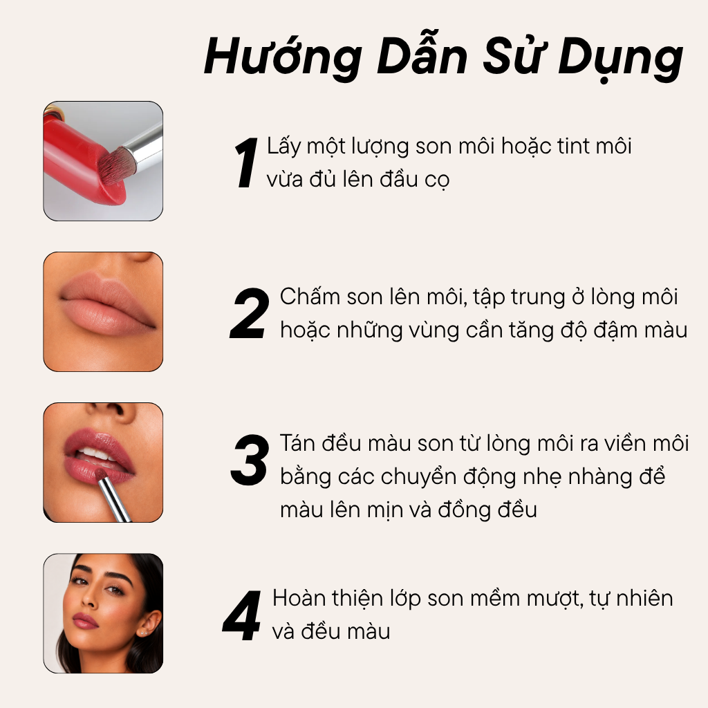 Cọ Tán Son Môi BH Cosmetics Lip Brush BH061